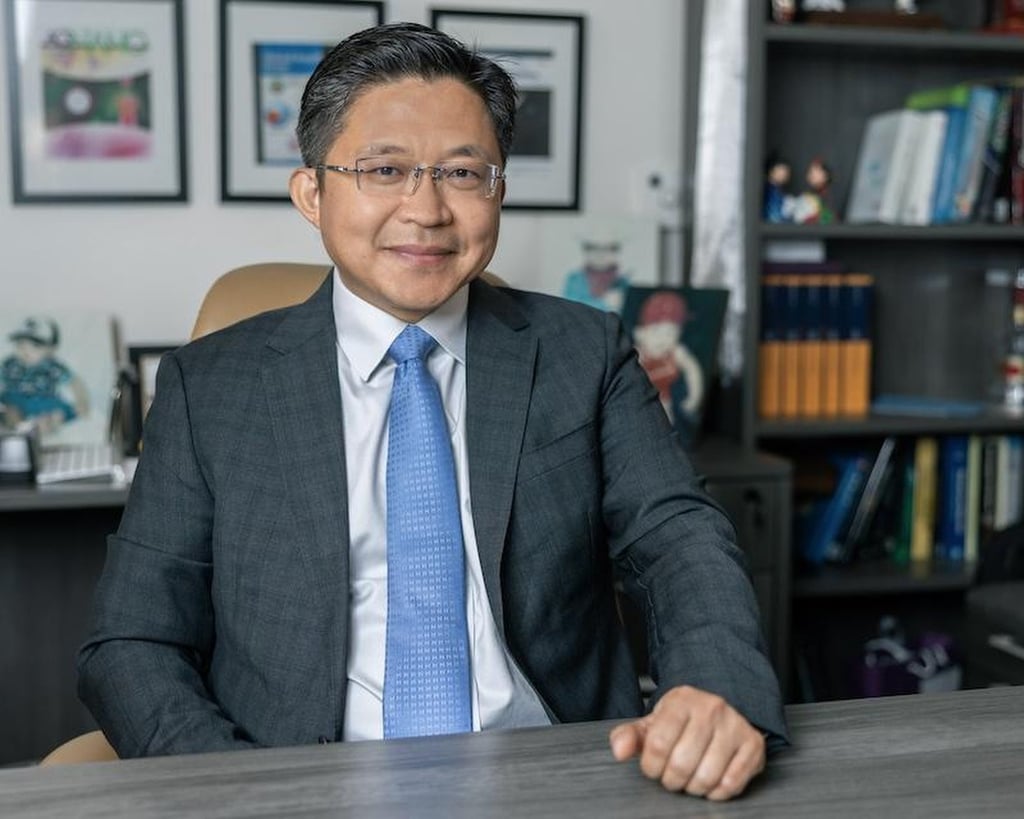 In 2021, Hu “Tony” Ye’s Tulane University lab developed a rapid Covid-19 testing kit that used saliva instead of nasal swabs. Photo: Handout In 2021, Hu “Tony” Ye’s Tulane University lab developed a rapid Covid-19 testing kit that used saliva instead of nasal swabs. Photo: Handout