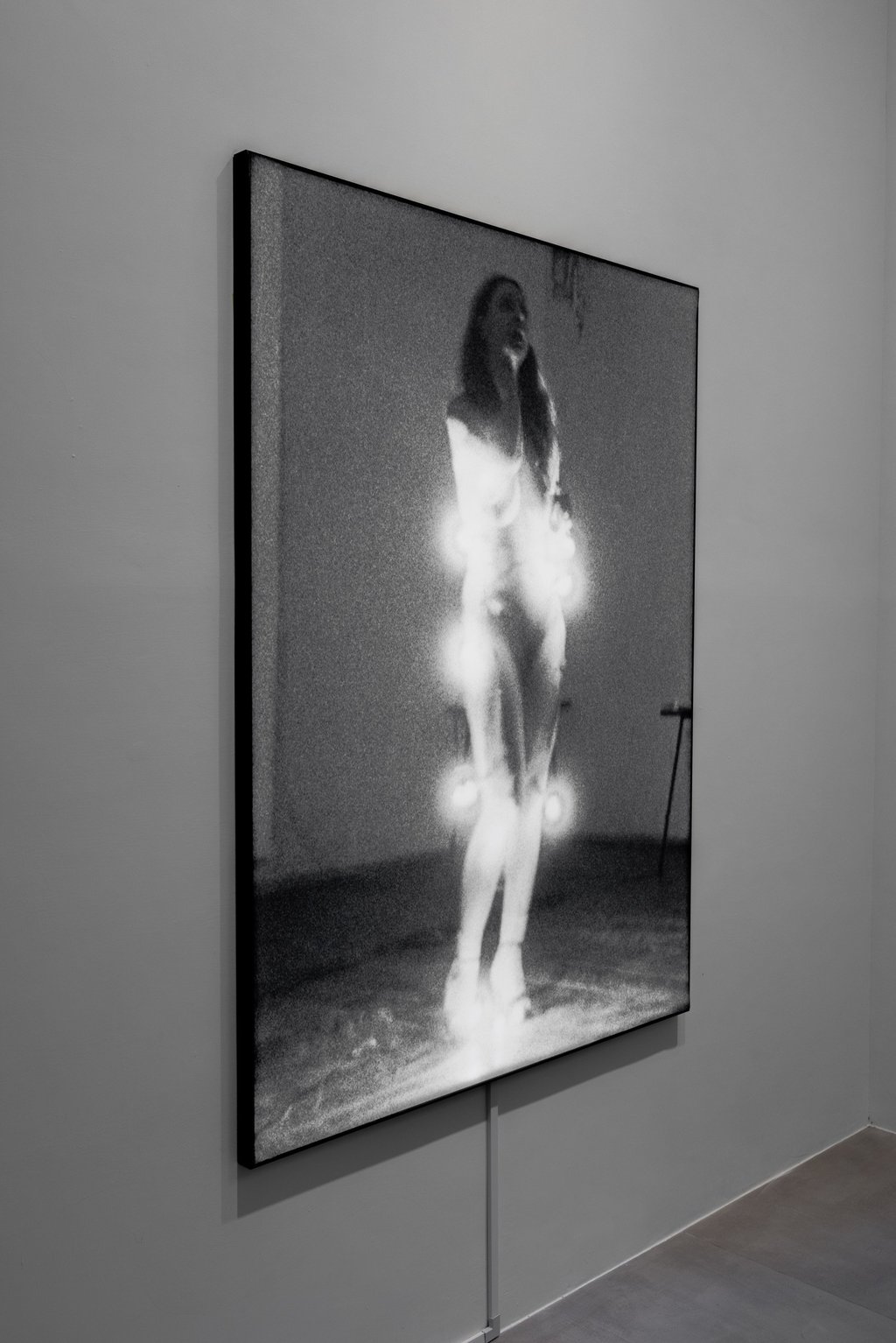 A picture from a 1981 performance of Ewa Partum’s Stupid Woman work, set in a lightbox. Photo: Jocelyn Tam A picture from a 1981 performance of Ewa Partum’s Stupid Woman work, set in a lightbox. Photo: Jocelyn Tam