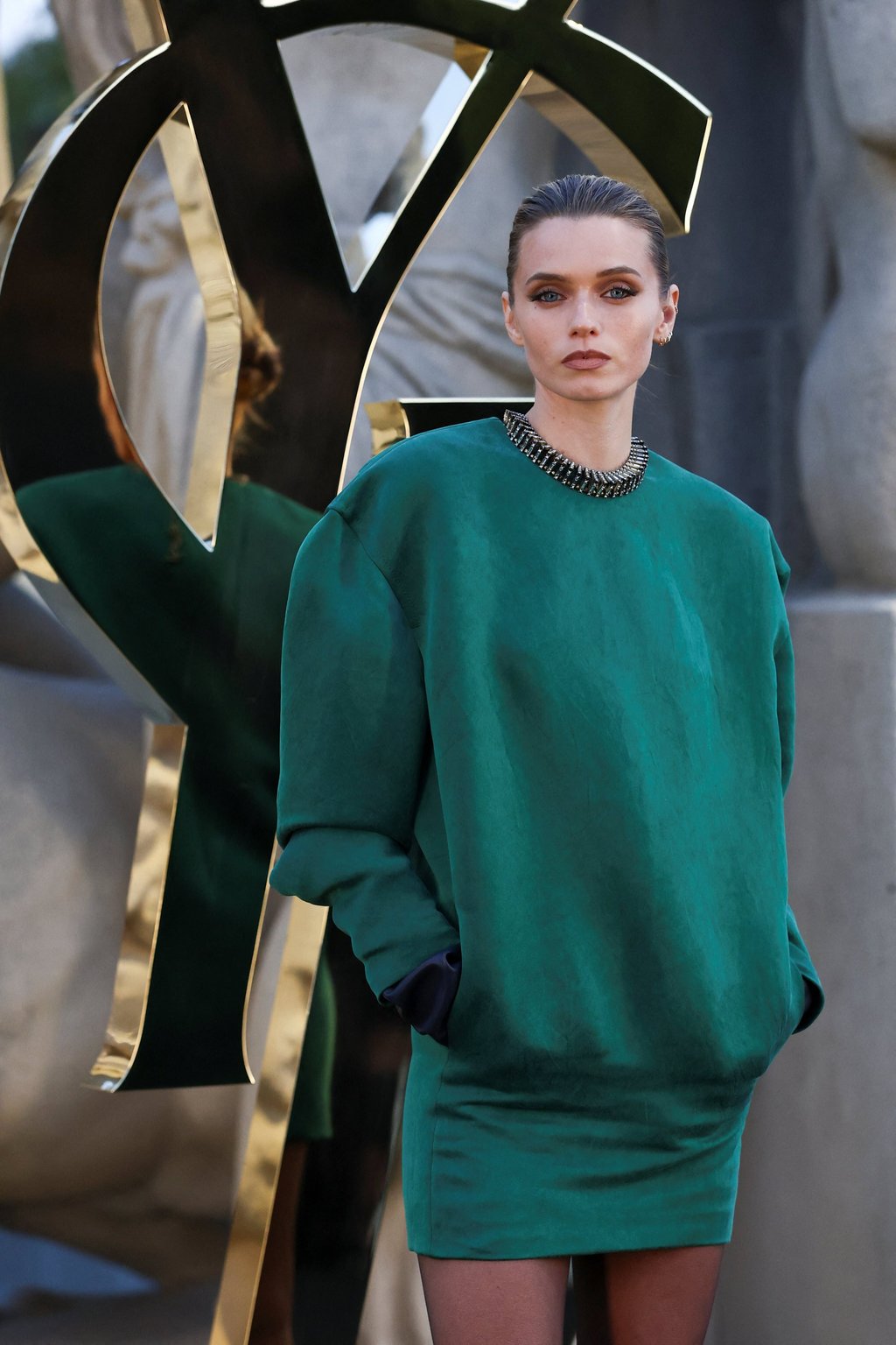 Abbey Lee arrives at the Saint Laurent spring/summer 2026 women’s ready-to-wear collection at Paris Fashion Week, in September. Photo: Reuters Abbey Lee arrives at the Saint Laurent spring/summer 2026 women’s ready-to-wear collection at Paris Fashion Week, in September. Photo: Reuters