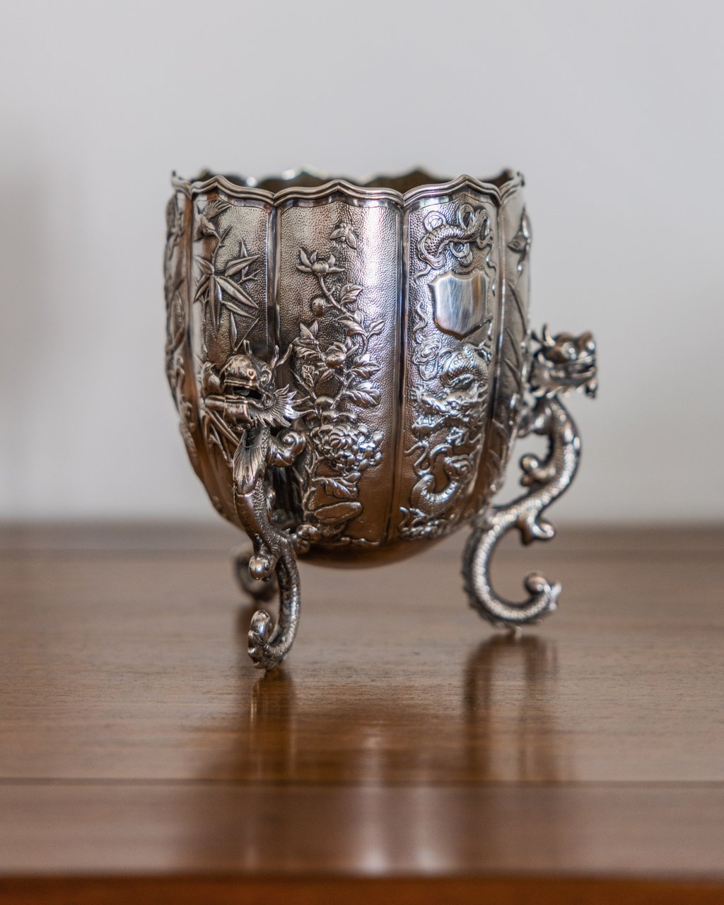 A piece from Master’s collection of vintage Chinese silverware. Photo: Jocelyn Tam