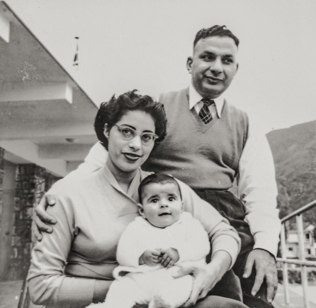 Baby Jimmy Minoo Master with his mother, Ruby, and father, Minoo, at Victoria Recreation Club, Deep Water Bay, Hong Kong, in 1956. Photo: courtesy Jimmy Minoo Master Baby Jimmy Minoo Master with his mother, Ruby, and father, Minoo, at Victoria Recreation Club, Deep Water Bay, Hong Kong, in 1956. Photo: courtesy Jimmy Minoo Master