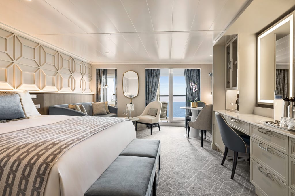 A Penthouse Suite aboard Oceania Cruises’ Allura vessel. Photo: Oceania Cruises A Penthouse Suite aboard Oceania Cruises’ Allura vessel. Photo: Oceania Cruises