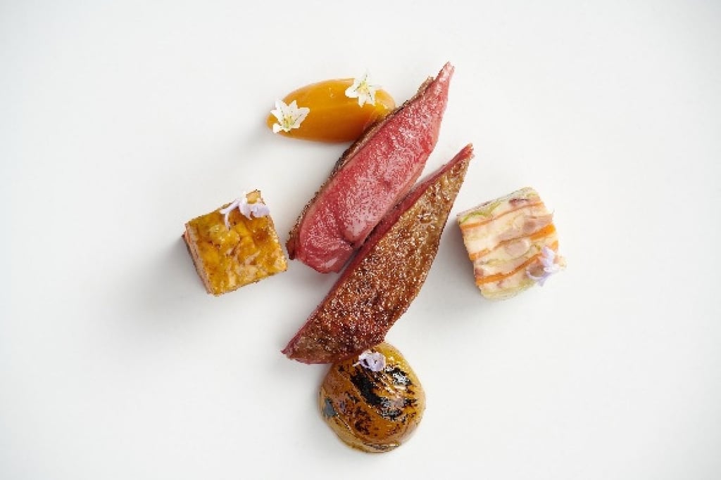 The pigeon at Petrus. Photo: Handout The pigeon at Petrus. Photo: Handout