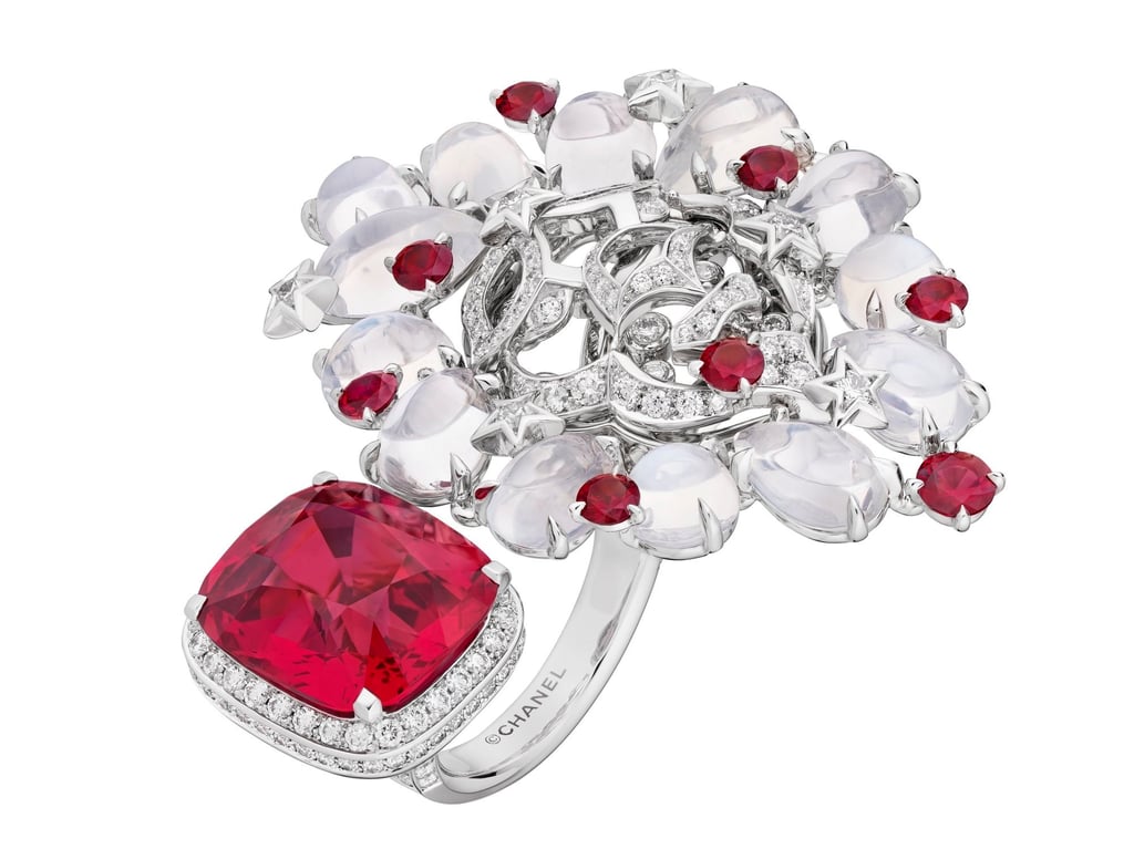 Chanel High Jewellery Reach for the Stars ring, featuring moonstones. Photo: Handout Chanel High Jewellery Reach for the Stars ring, featuring moonstones. Photo: Handout