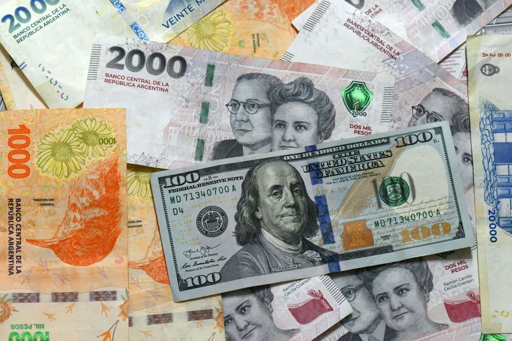 The Argentine currency, the peso, has fluctuated wildly. Photo: AFP The Argentine currency, the peso, has fluctuated wildly. Photo: AFP
