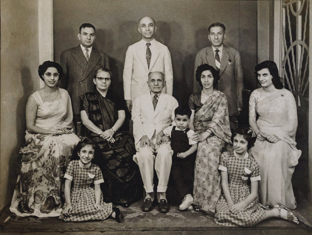 Jimmy’s paternal family, in Mumbai, circa 1958, with his father Minoo (top left) and mother Ruby (middle row, left). Jimmy is standing next to his grandfather (centre). Photo: courtesy Jimmy Minoo Master Jimmy’s paternal family, in Mumbai, circa 1958, with his father Minoo (top left) and mother Ruby (middle row, left). Jimmy is standing next to his grandfather (centre). Photo: courtesy Jimmy Minoo Master
