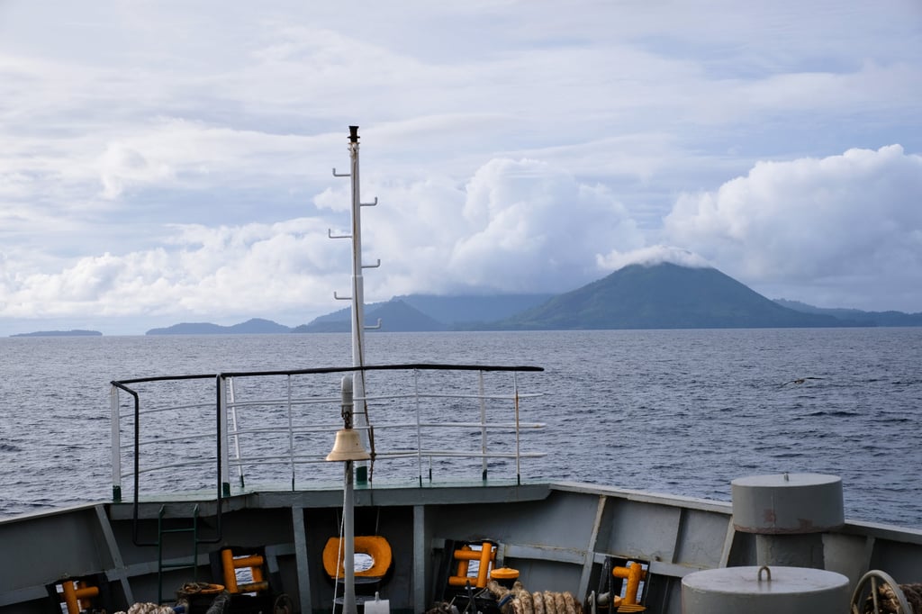 Approaching the Banda Islands aboard the Pelni ship KM Pangrango, sailing from Ambon. Photo: Chan Kit Yeng