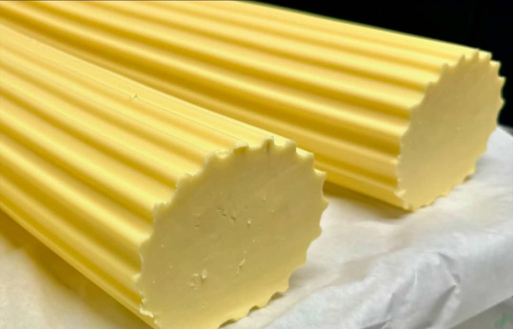 Rodolphe Le Meunier’s churned butter. Photo: @rodolphelemeunier/Instagram