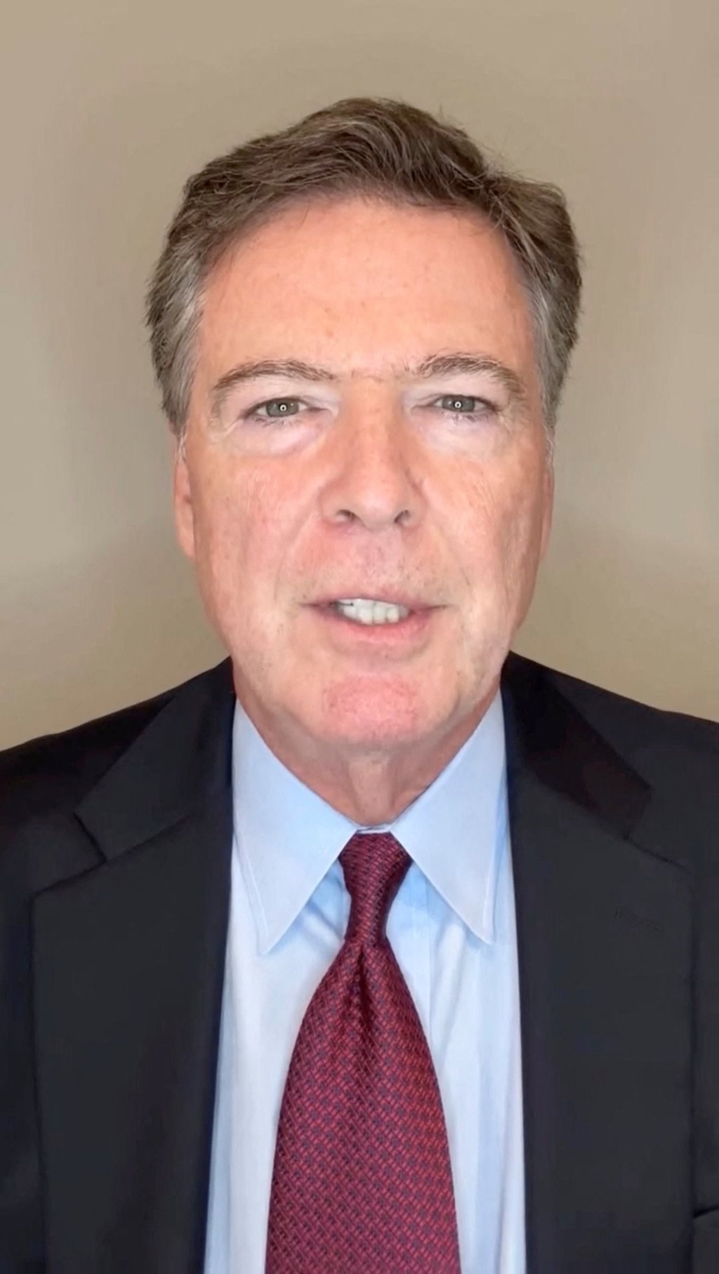 James Comey in a video message on September 25, 2025, that he was innocent. Photo: James Comey via Instagram