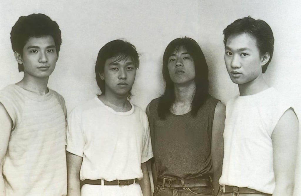 (From left) Beyond members Yip Sai-wing, Wong Ka-keung, Paul Wong and Wong Ka-kui in a still from Because of You – Ka Kui.