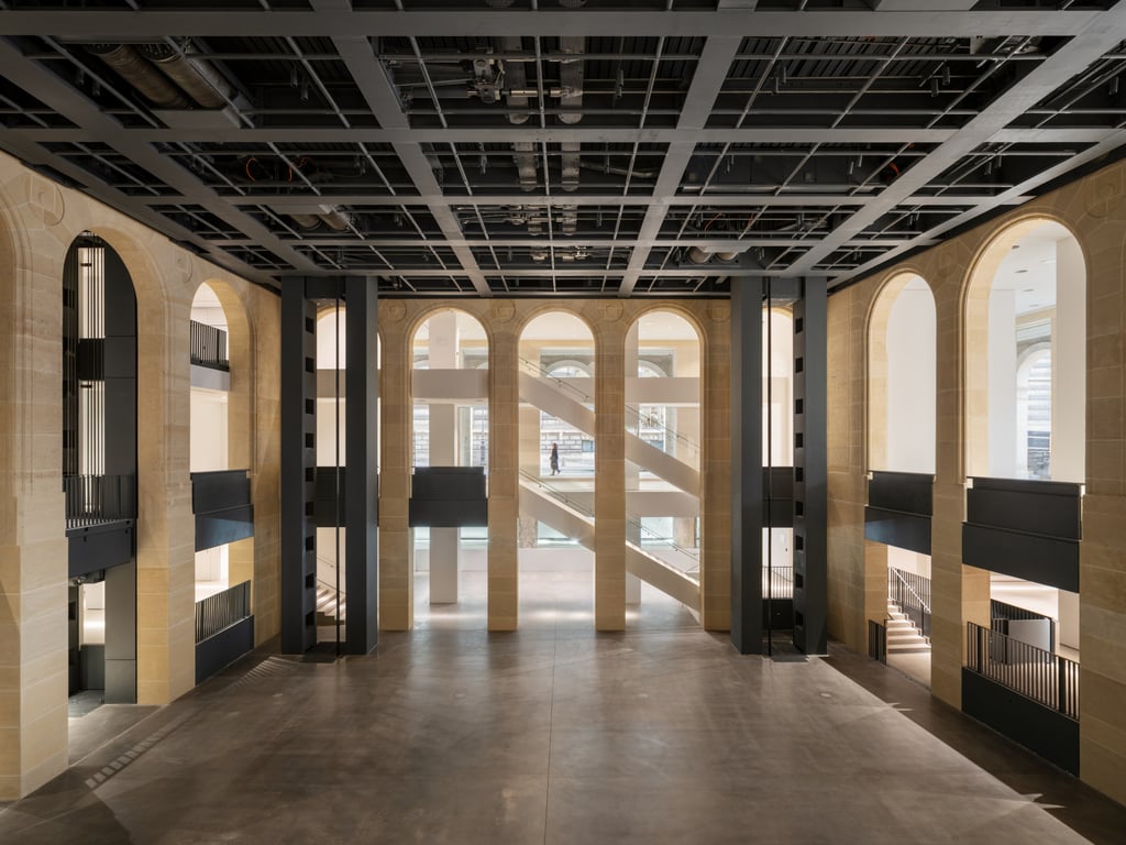 A system of movable platforms allows for various uses of the space. Photo: Handout A system of movable platforms allows for various uses of the space. Photo: Handout