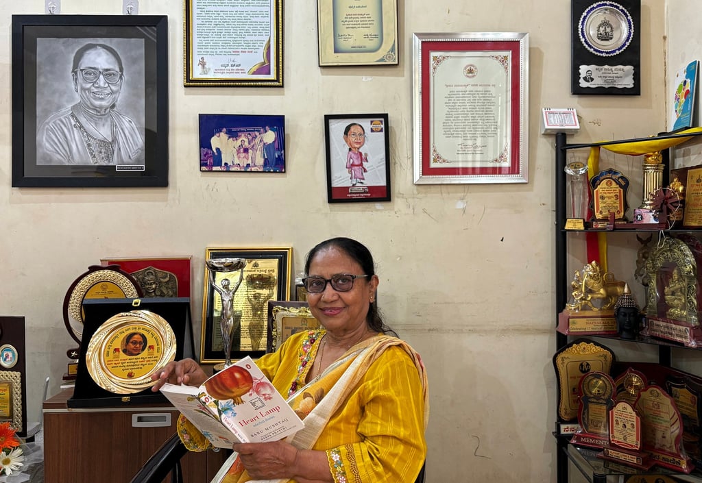 Indian lawyer, activist and International Booker Prize winner Banu Mushtaq will give a talk at the India by the Bay cultural event in Hong Kong, in November. Photo: AFP