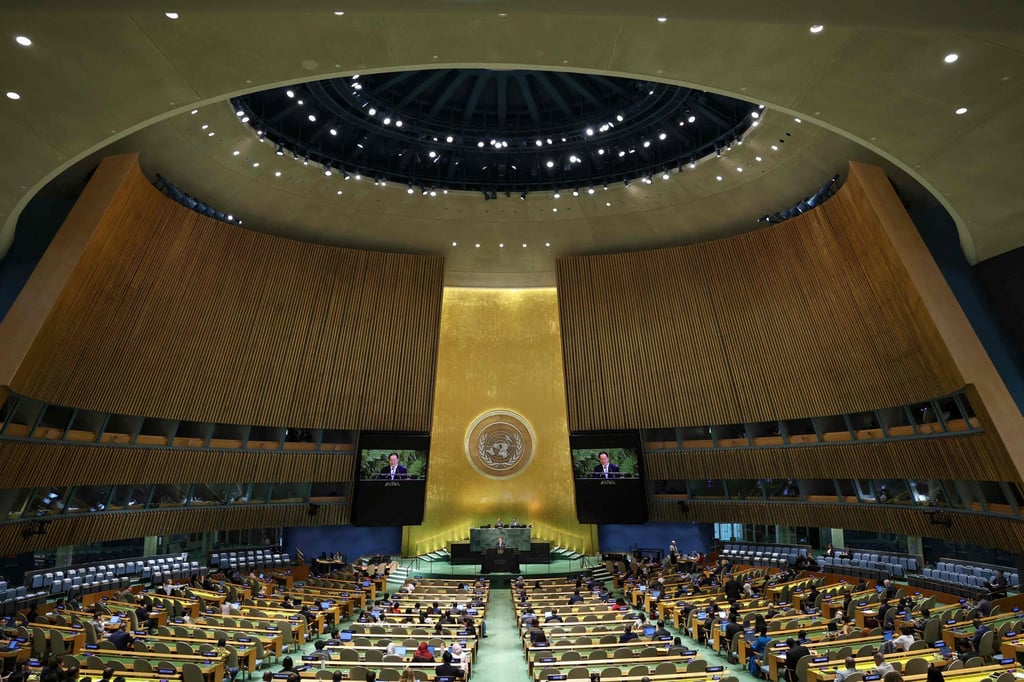 The United Nations General Assembly takes place in New York in September 2025. The UN is the world’s largest intergovernmental organisation. Photo: AFP The United Nations General Assembly takes place in New York in September 2025. The UN is the world’s largest intergovernmental organisation. Photo: AFP
