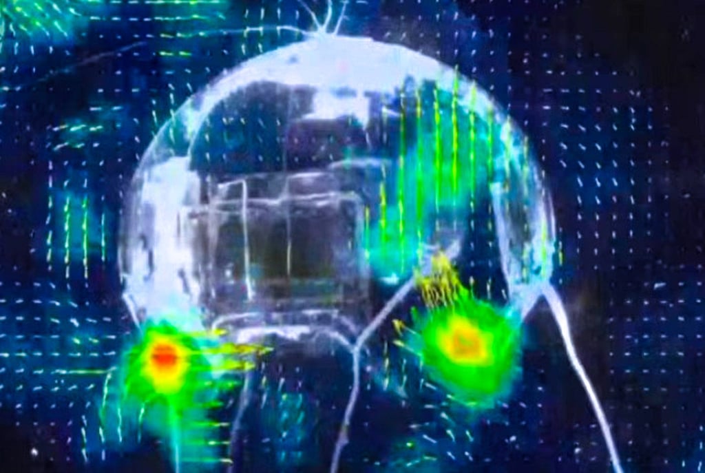 The bionic robot can mimic the muscle contraction and reflexes of jellyfish. Photo: Handout The bionic robot can mimic the muscle contraction and reflexes of jellyfish. Photo: Handout