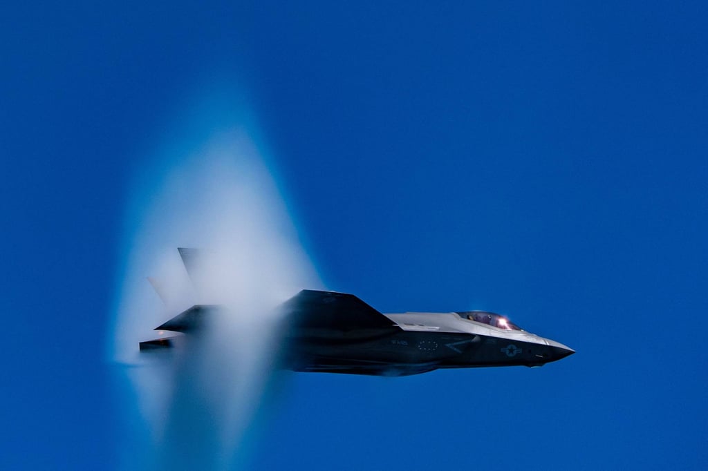Iron in the stealth coating of an F-35C is vulnerable to oxidation in the high-salinity, high-humidity environment of an aircraft carrier. Photo: AFP