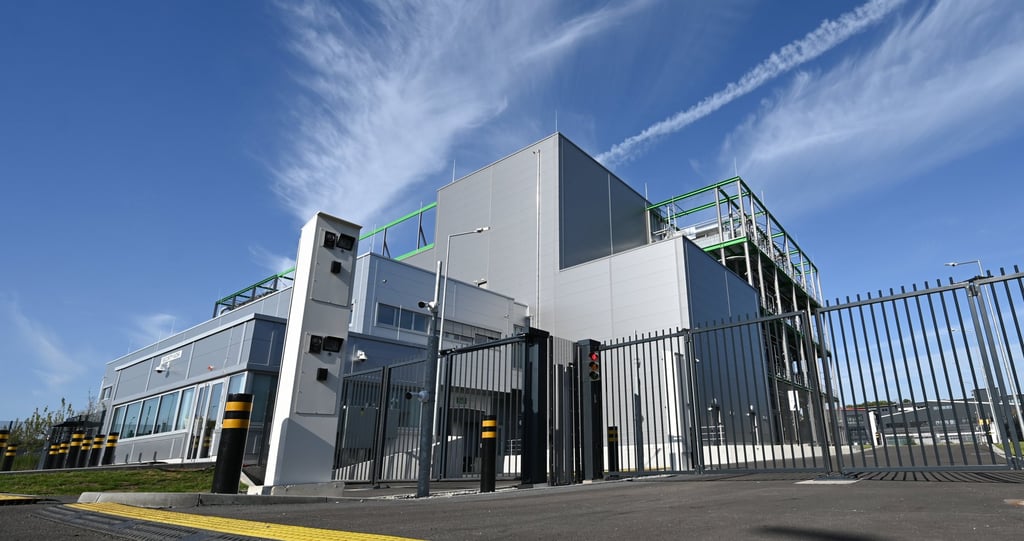A Google Cloud data centre near Frankfurt, Germany. Photo: dpa A Google Cloud data centre near Frankfurt, Germany. Photo: dpa