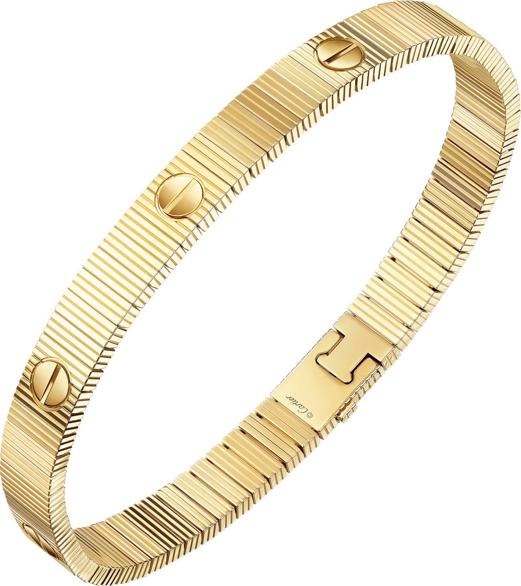 Cartier’s new Love Unlimited bracelet in yellow gold, the latest iteration of the brand’s signature Love collection. Photo Handout