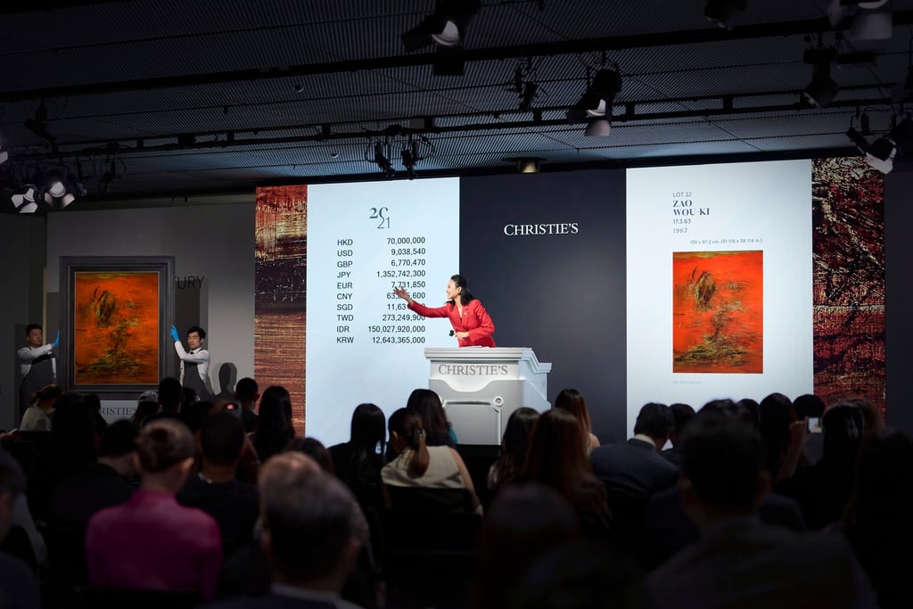 Emmanuelle Chan at a Christie’s evening sale. Photo: courtesy Christie’s