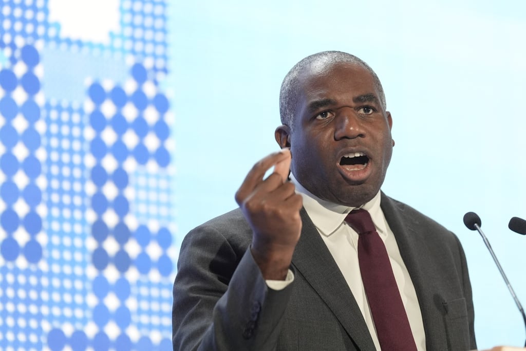 UK Deputy Prime Minister David Lammy speaks at a conference in London on Thursday. Photo: PA via dpa UK Deputy Prime Minister David Lammy speaks at a conference in London on Thursday. Photo: PA via dpa