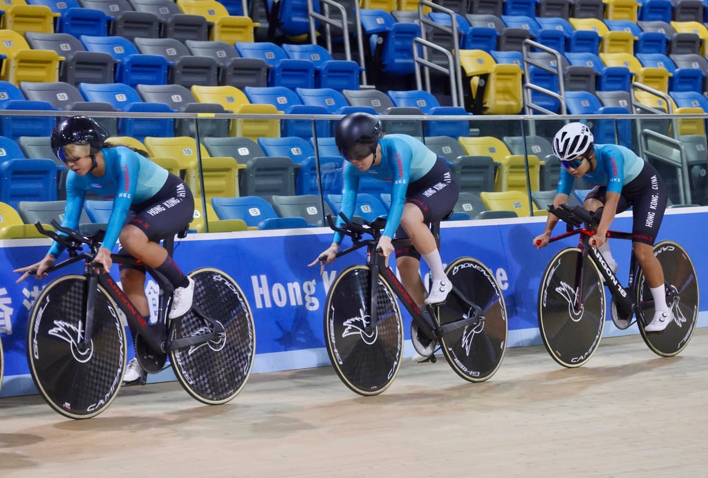 Yang Qianyu (centre) is having her workload monitored ahead of next month’s Games. Photo: Jonathan Wong