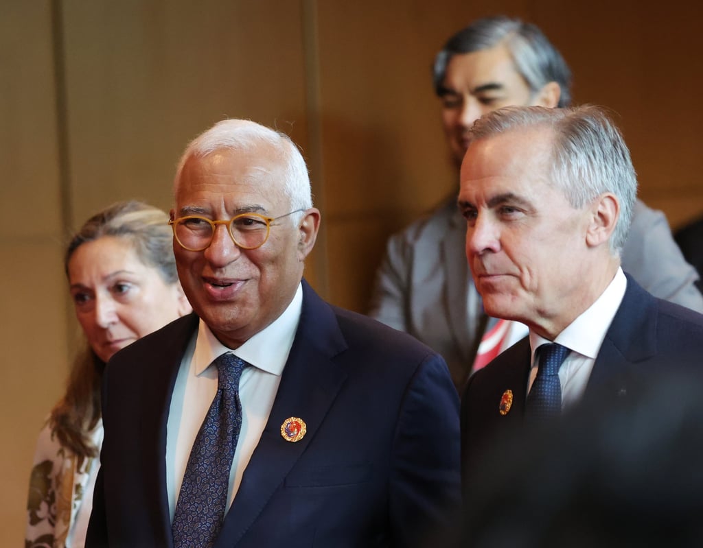 European Council President Antonio Costa (left) and Canada’s Prime Minister Mark Carney walk together as they leave a plenary session of Asean in Kuala Lumpur on Sunday. Photo: EPA European Council President Antonio Costa (left) and Canada’s Prime Minister Mark Carney walk together as they leave a plenary session of Asean in Kuala Lumpur on Sunday. Photo: EPA