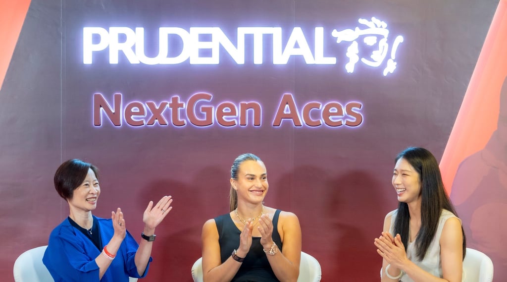 Ng, Sabalenka and Kong talk about their career journeys during a panel discussion.