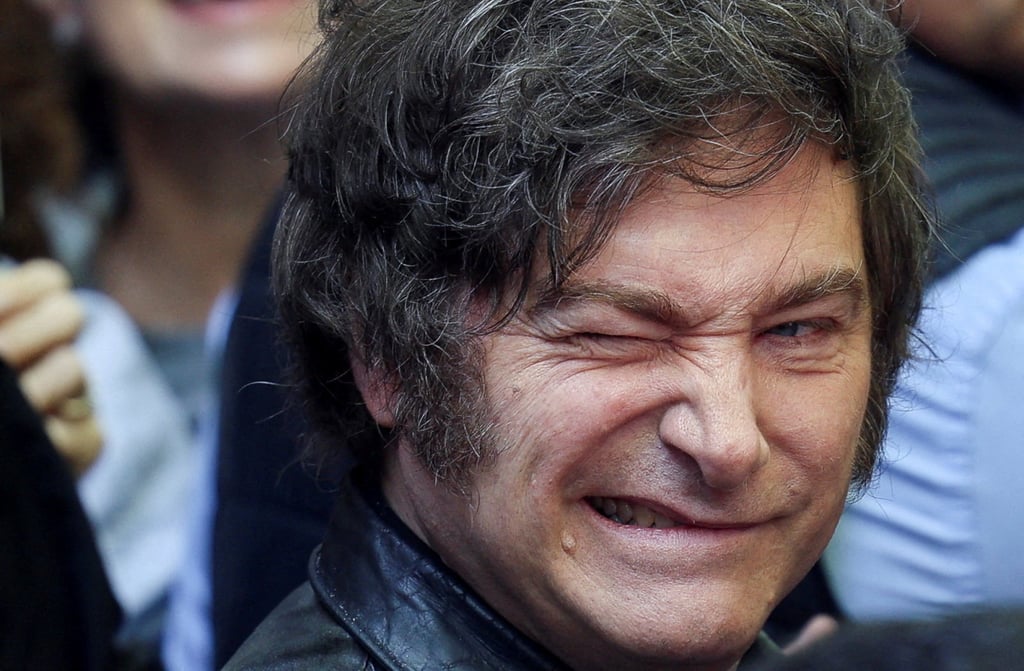 Argentina’s President Javier Milei on the day of the midterm elections. Photo: Reuters