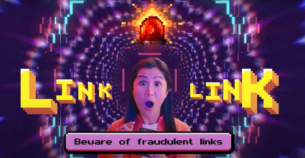 A screenshot from an anti-fraud video campaign by the Hong Kong Monetary Authority. Photo: Handout A screenshot from an anti-fraud video campaign by the Hong Kong Monetary Authority. Photo: Handout