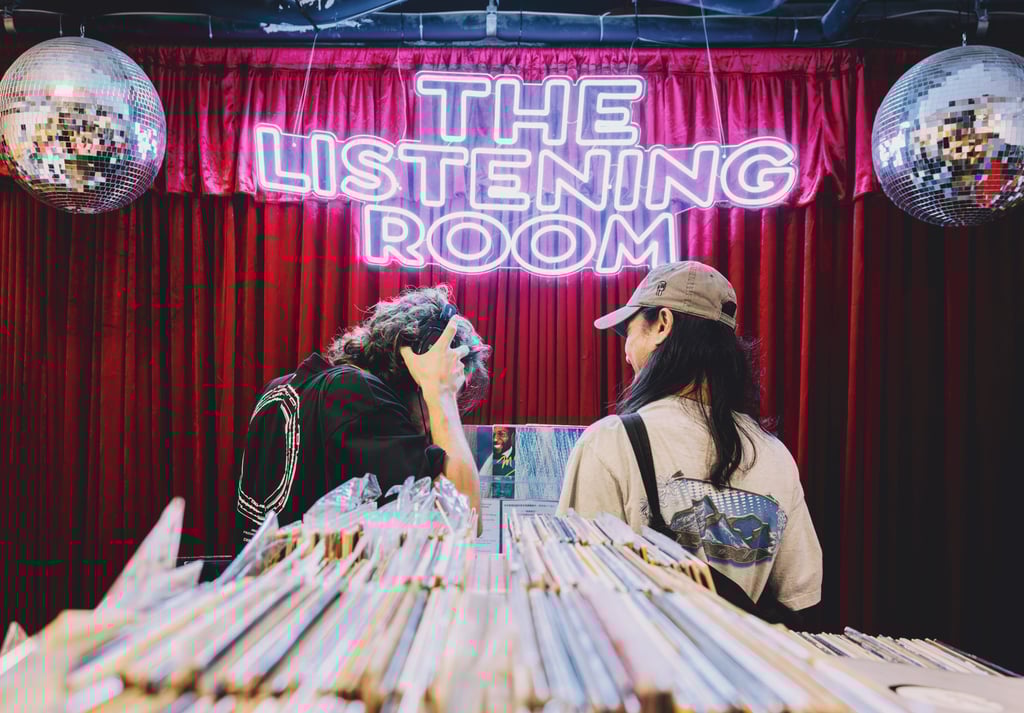 The “DJ Heaven” room, where DJs listen to records to shape their sets for the weekend. Photo: Jocelyn Tam The “DJ Heaven” room, where DJs listen to records to shape their sets for the weekend. Photo: Jocelyn Tam