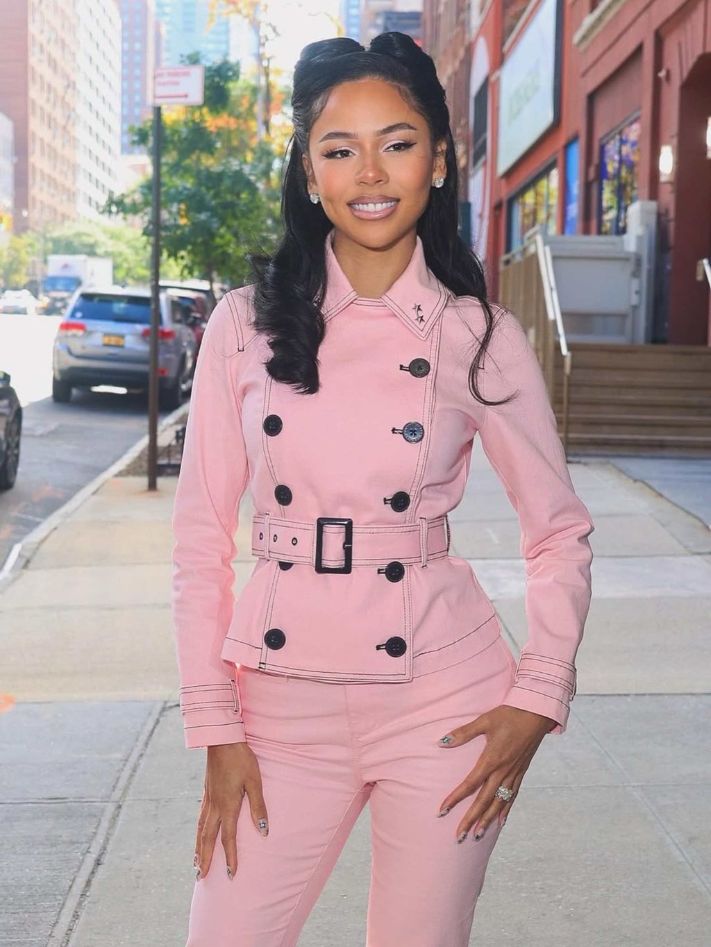 Mariah the Scientist in pink for CBS Morning earlier this month. Photo: @mariahthescientist/Instagram Mariah the Scientist in pink for CBS Morning earlier this month. Photo: @mariahthescientist/Instagram