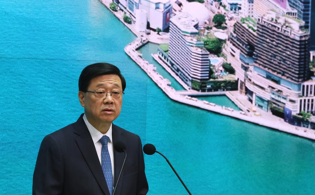 Chief Executive John Lee says the government is very concerned about the incident. Photo: Edmond So Chief Executive John Lee says the government is very concerned about the incident. Photo: Edmond So