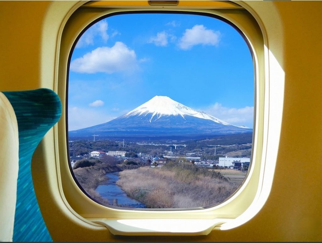 The boy was sitting at the side of the train from which there was no clear view of the snow-capped mountain. Photo: Shutterstock