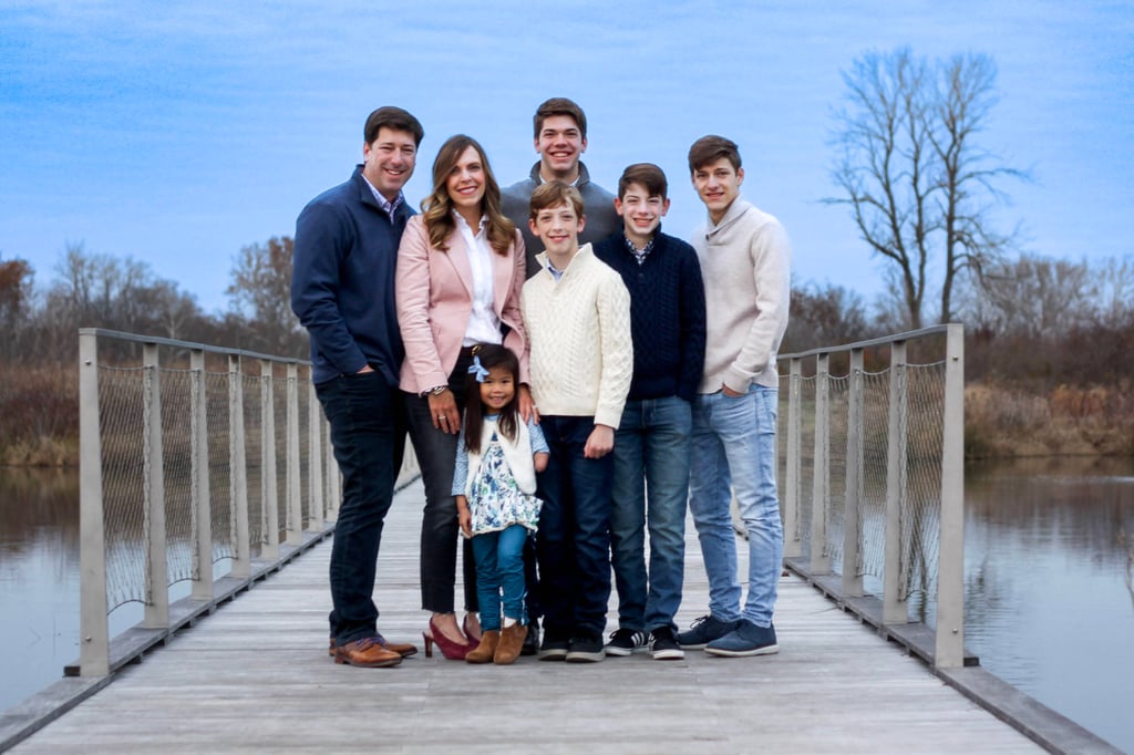 Stephen and Aimee Welch, seen here with their family, adopted their daughter Grace (in front) from China in 2017. They are still waiting after finalising the adoption of a girl with special care needs in March 2020. Photo: Welch family Stephen and Aimee Welch, seen here with their family, adopted their daughter Grace (in front) from China in 2017. They are still waiting after finalising the adoption of a girl with special care needs in March 2020. Photo: Welch family
