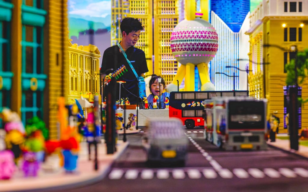 A Lego model of Shanghai. Retail sales are playing a big role in the city’s growth, economists say. Photo: EPA A Lego model of Shanghai. Retail sales are playing a big role in the city’s growth, economists say. Photo: EPA