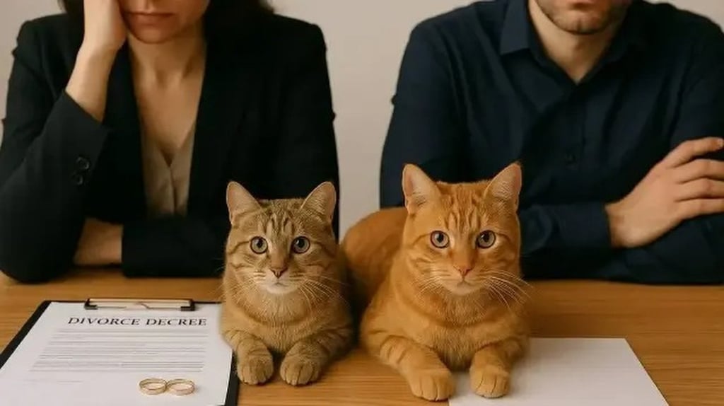 The divorce agreement means that the feline pair will be looked after for life. Photo: Shutterstock The divorce agreement means that the feline pair will be looked after for life. Photo: Shutterstock