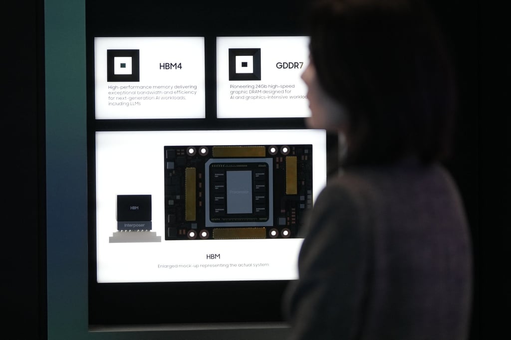 Samsung products are displayed at an exhibition hall for the Asia-Pacific Economic Cooperation (APEC) meeting in Gyeongju, South Korea, Oct. 30, 2025. Photo: AP