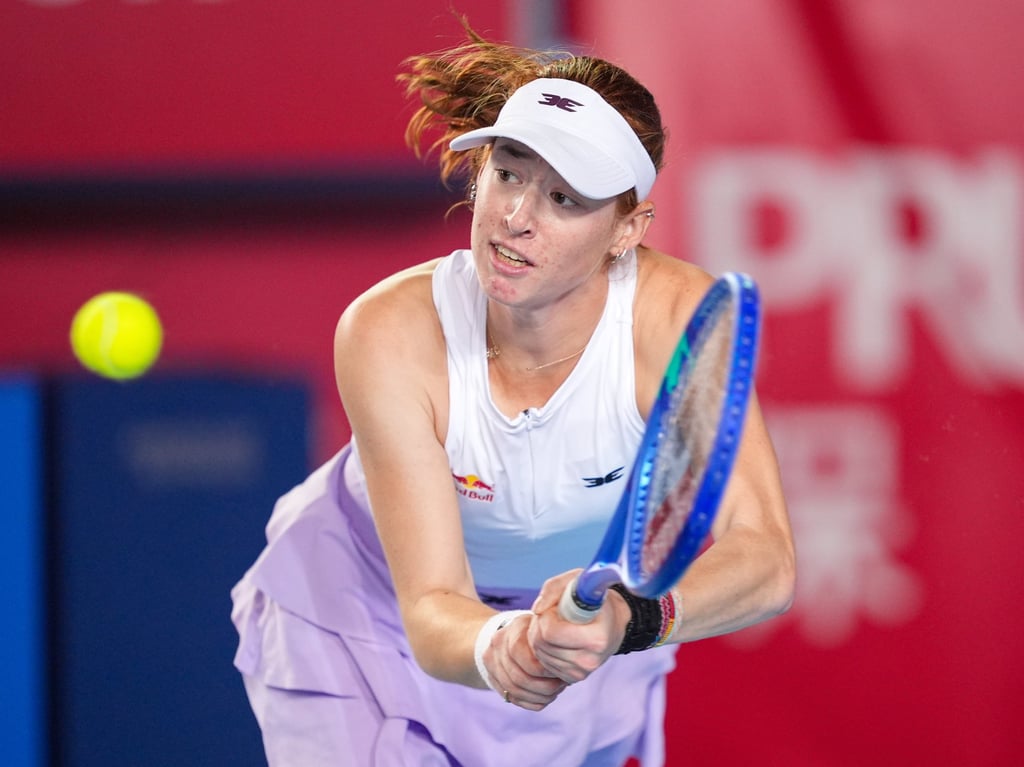 Maya Joint was a set and a break down before beating Latvian Anastasia Sevastova. Photo: Eugene Lee