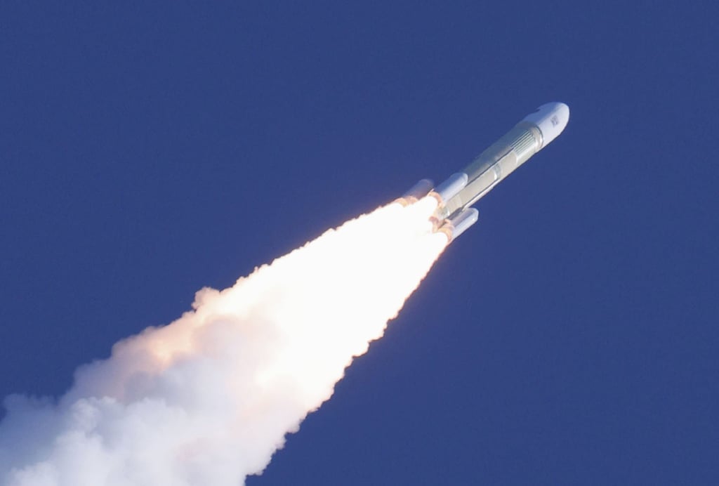 The spacecraft was carried by an H3 rocket and arrived at the ISS on Thursday. Photo: Kyodo The spacecraft was carried by an H3 rocket and arrived at the ISS on Thursday. Photo: Kyodo