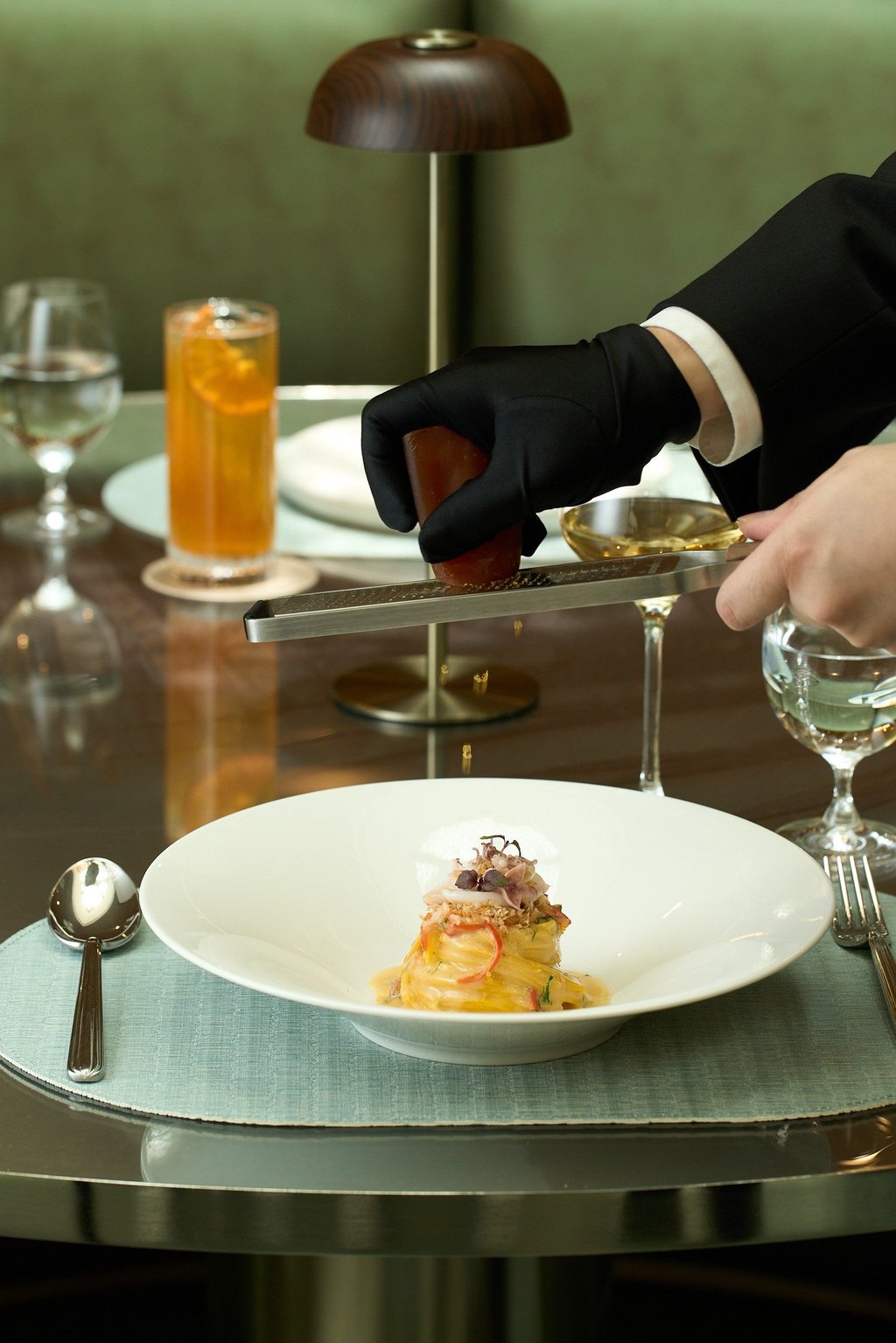 A pasta dish at Armani/Caffè. Photo: Handout