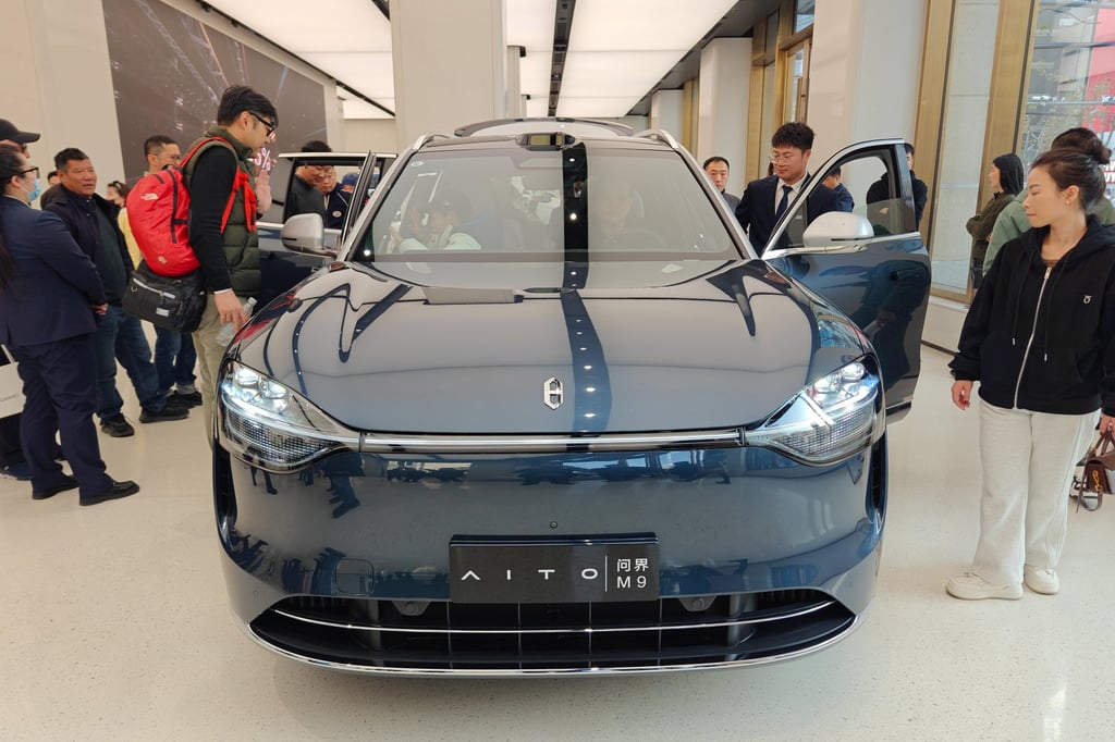 Seres’ Aito M9 has become the bestselling luxury vehicle in China. Photo: Costfoto/NurPhoto via Getty Images Seres’ Aito M9 has become the bestselling luxury vehicle in China. Photo: Costfoto/NurPhoto via Getty Images