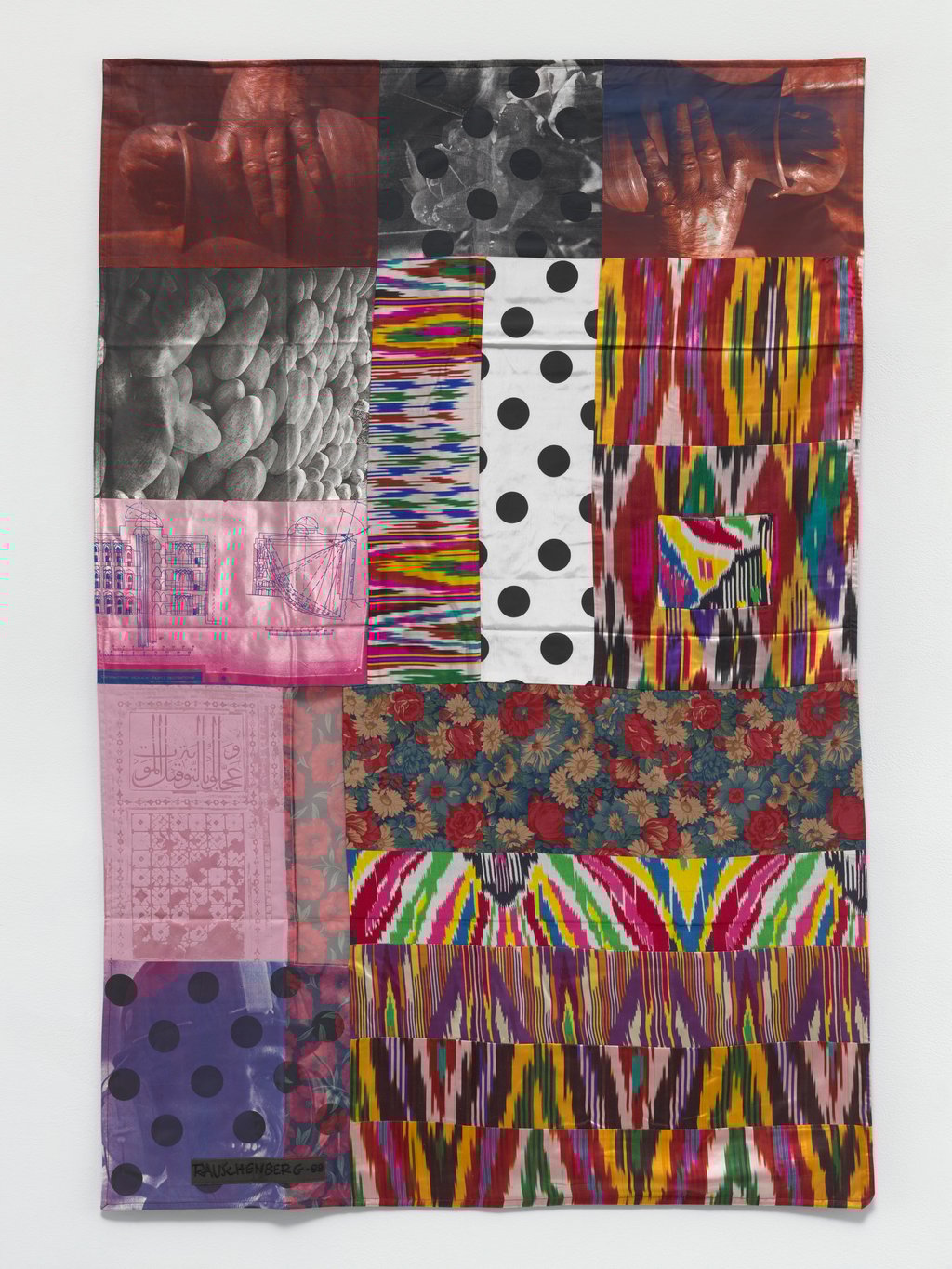 Robert Rauschenberg’s Samarkand Stitches #IV (1988). Photo: Handout Robert Rauschenberg’s Samarkand Stitches #IV (1988). Photo: Handout