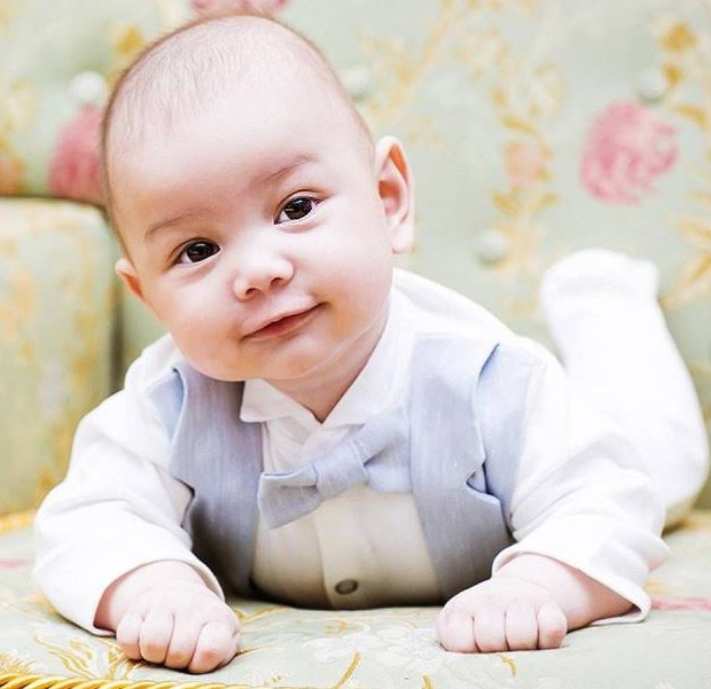 Tengku Ismail Leon Petra is seen in a photo uploaded by his mother, Oksana Voevodina. Photo: Instagram