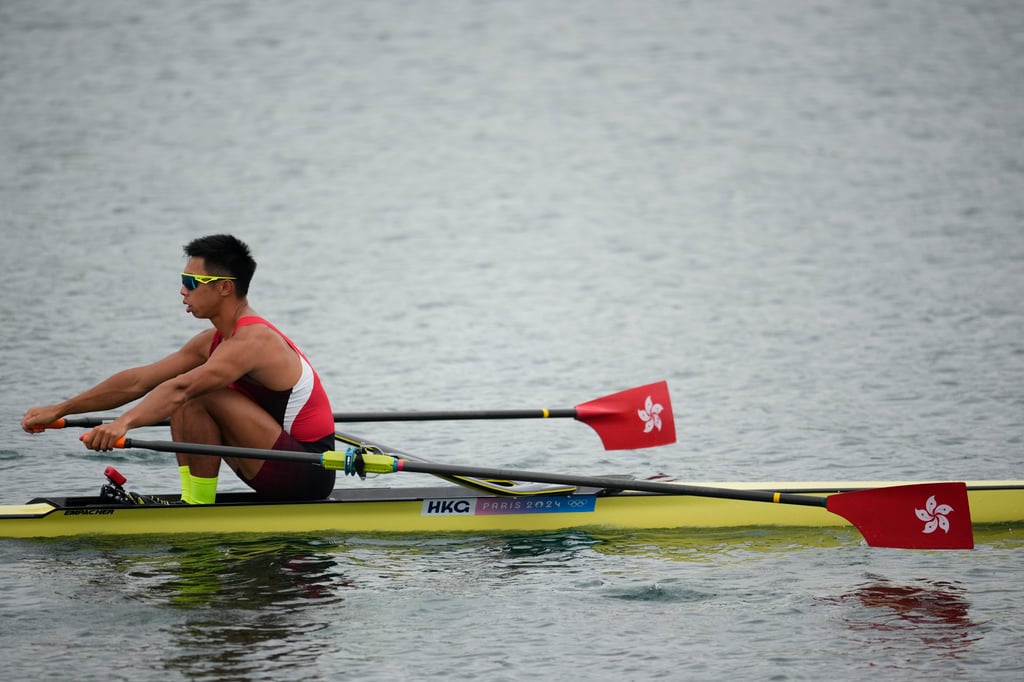 Chiu Hin-chun competes at the Olympics in Paris last year. Photo: AP Chiu Hin-chun competes at the Olympics in Paris last year. Photo: AP