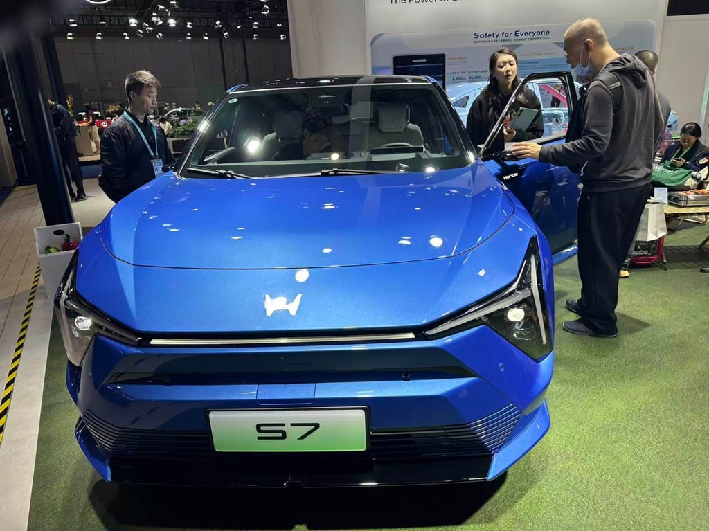 A Honda S7 SUV on display at CIIE. Photo: Daniel Ren