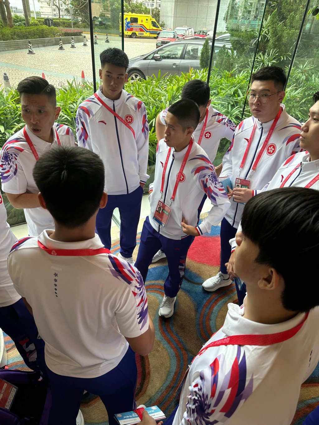 Head coach Chu Ka-kun (top left) said he would use his whole squad against Shanghai. Photo: Handout Head coach Chu Ka-kun (top left) said he would use his whole squad against Shanghai. Photo: Handout