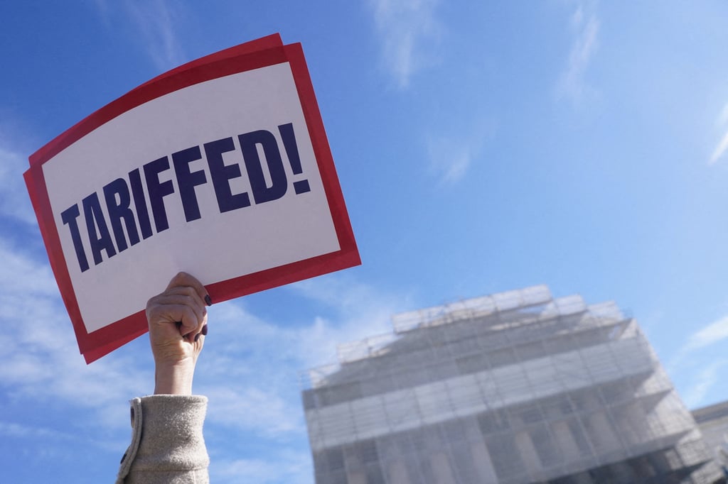 A protester holds a sign outside the US Supreme Court in Washington DC. Photo: Reuters