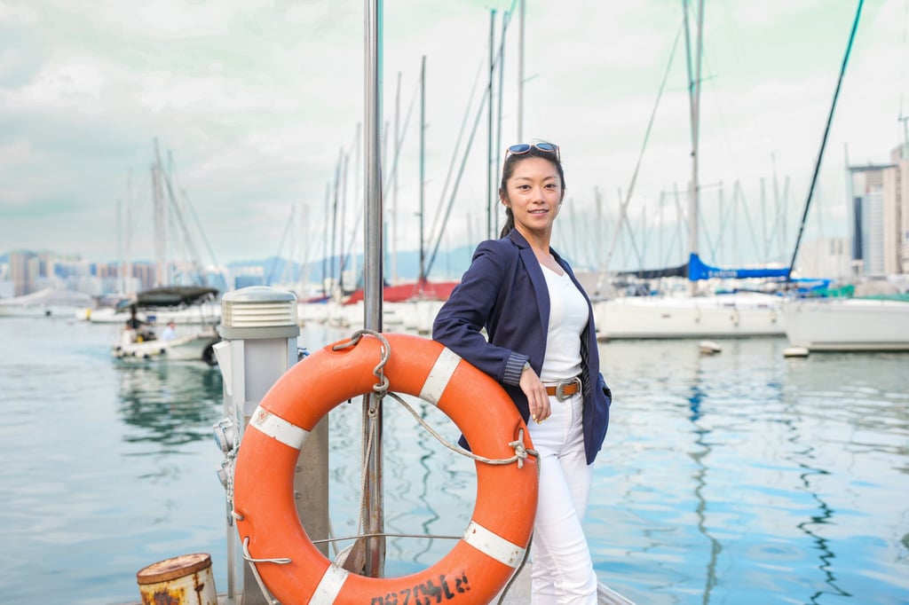 Katy Tong at the Royal Hong Kong Yacht Club in the city’s Causeway Bay neighbourhood. Photo: Karma Lo Katy Tong at the Royal Hong Kong Yacht Club in the city’s Causeway Bay neighbourhood. Photo: Karma Lo