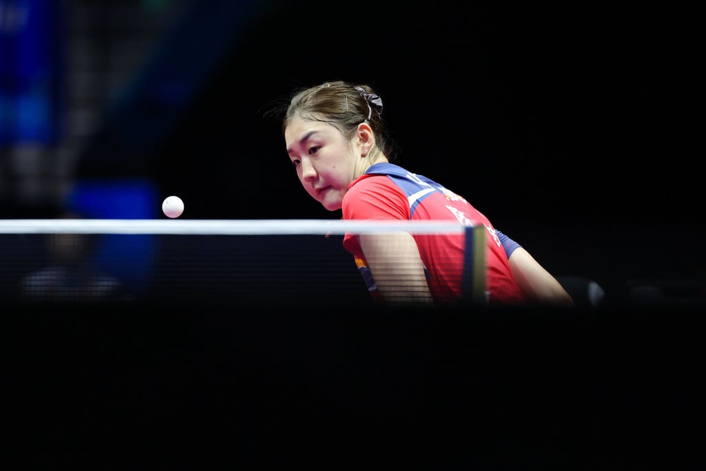Chen Meng had not played since winning Olympic gold in Paris. Photo: Xinhua