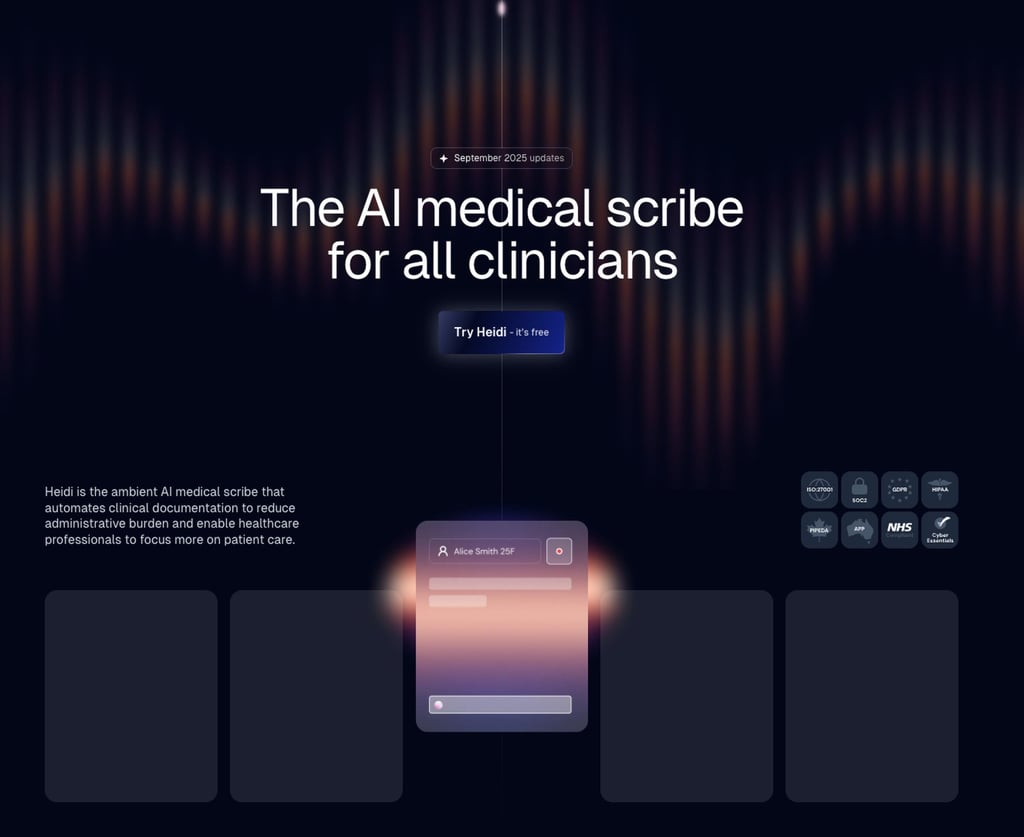 Heidi’s AI tool automates clinical documentation. Photo: Handout