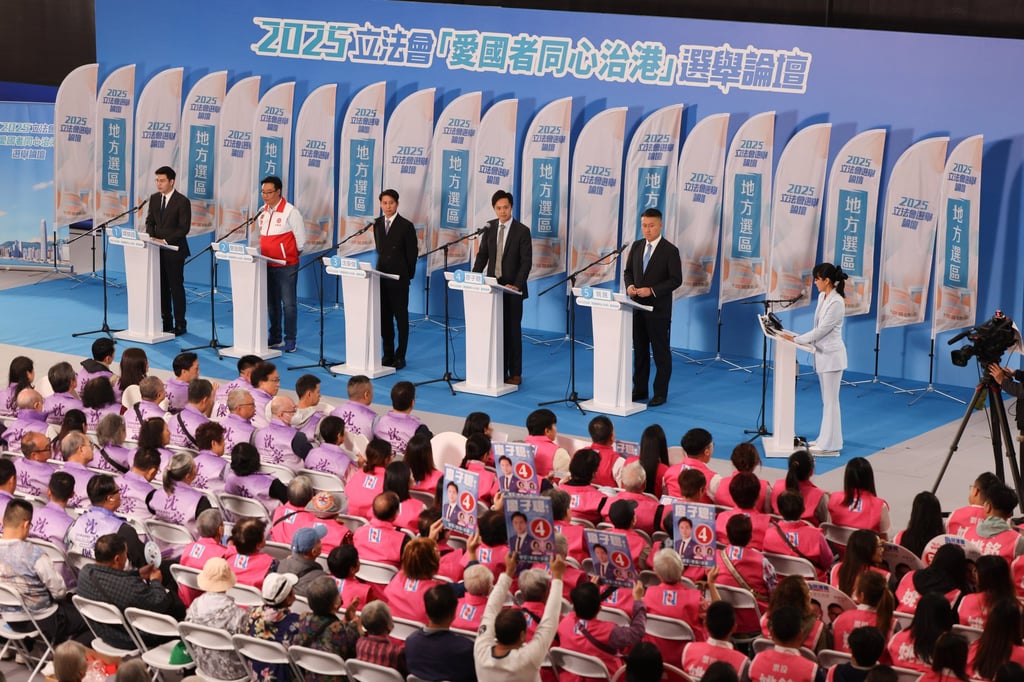 (Left to right) Tam Chun-kwok, Kent Tsang, Wilson Shum, Michael Liu and Yiu Min. Photo: Nora Tam